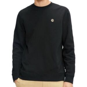 Ted Baker London Black Magnolia Patch Cotton Sz 5/ L Pullover Sweater Crewneck